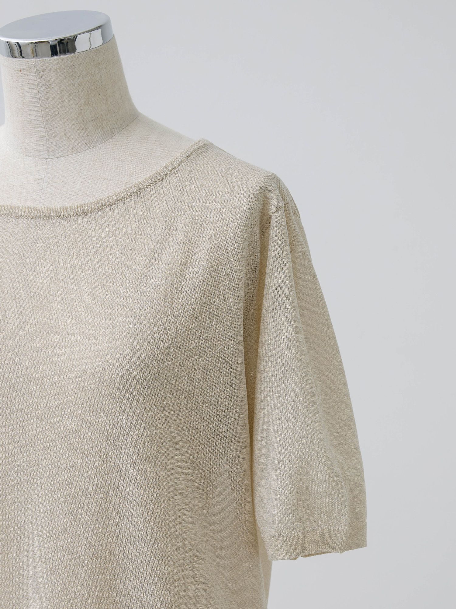 crewre online store / シアーニットストレートワンピース