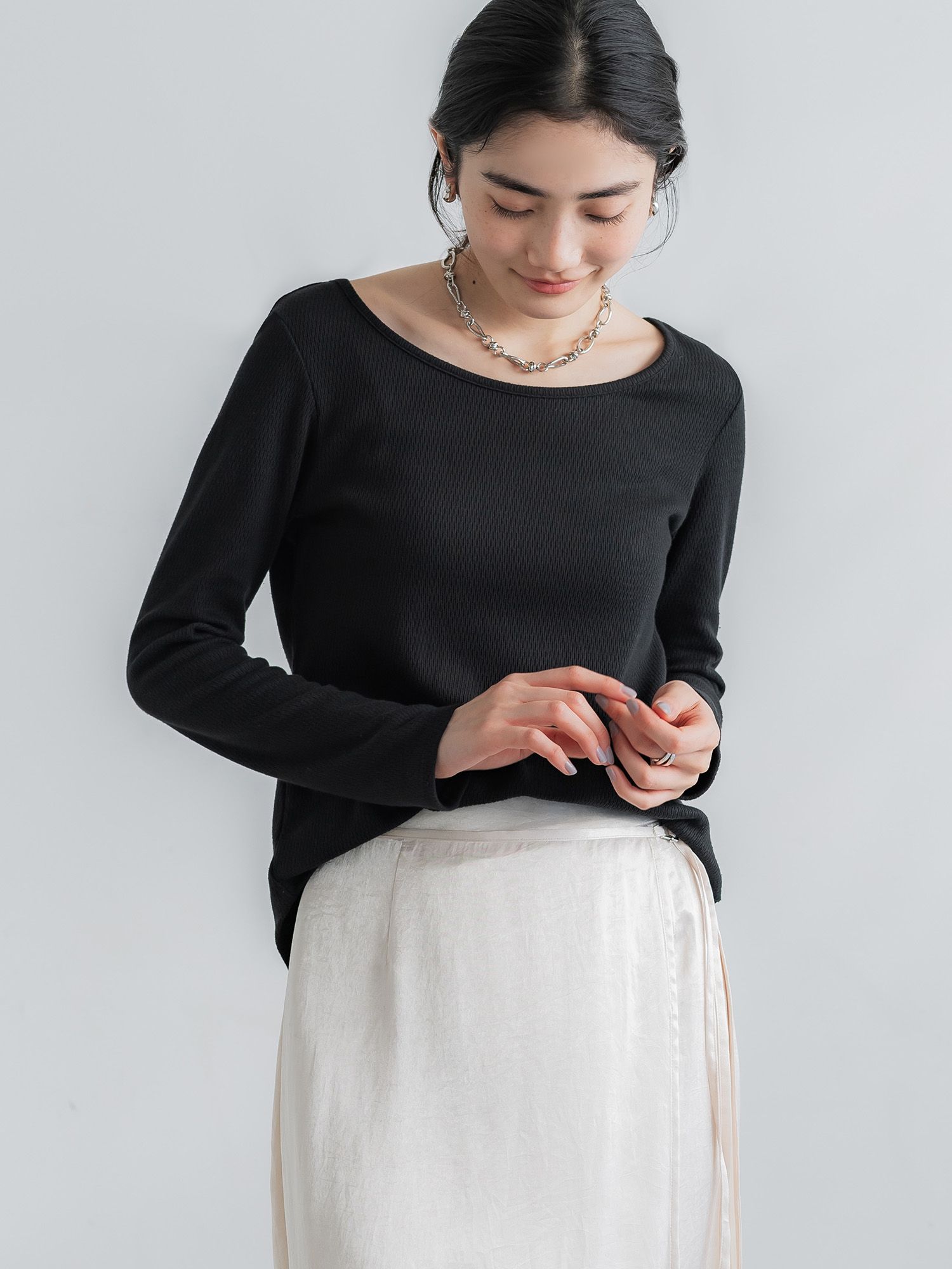 crewre マルチウェイレイヤードタンクトップ 　ブラック　size2 crewre online store / tops