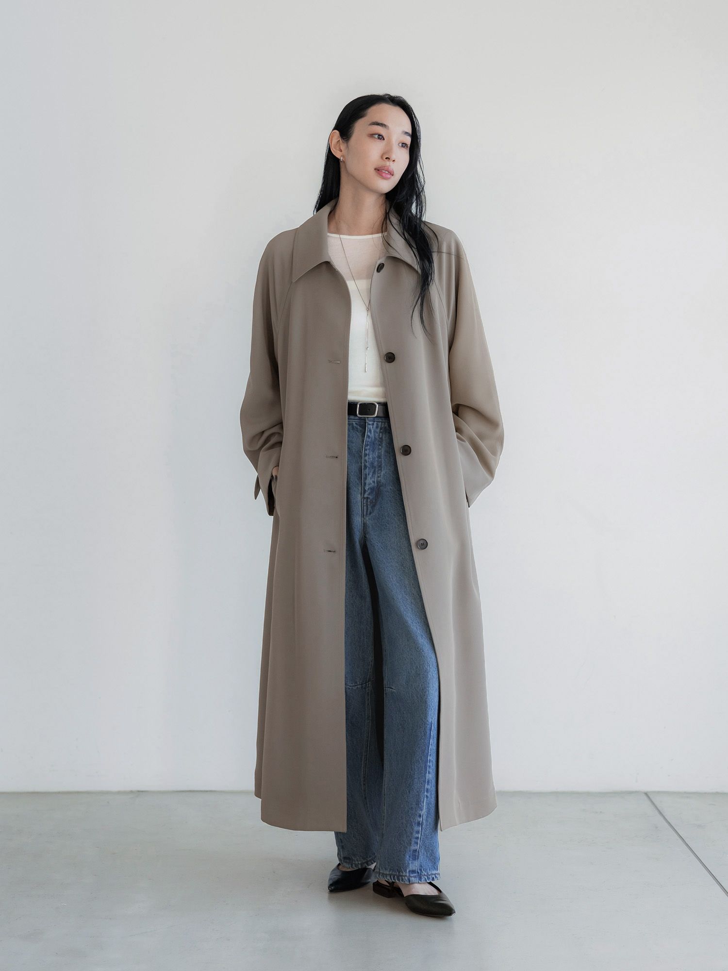 crewre online store / シルクブレンドボートネックロンT