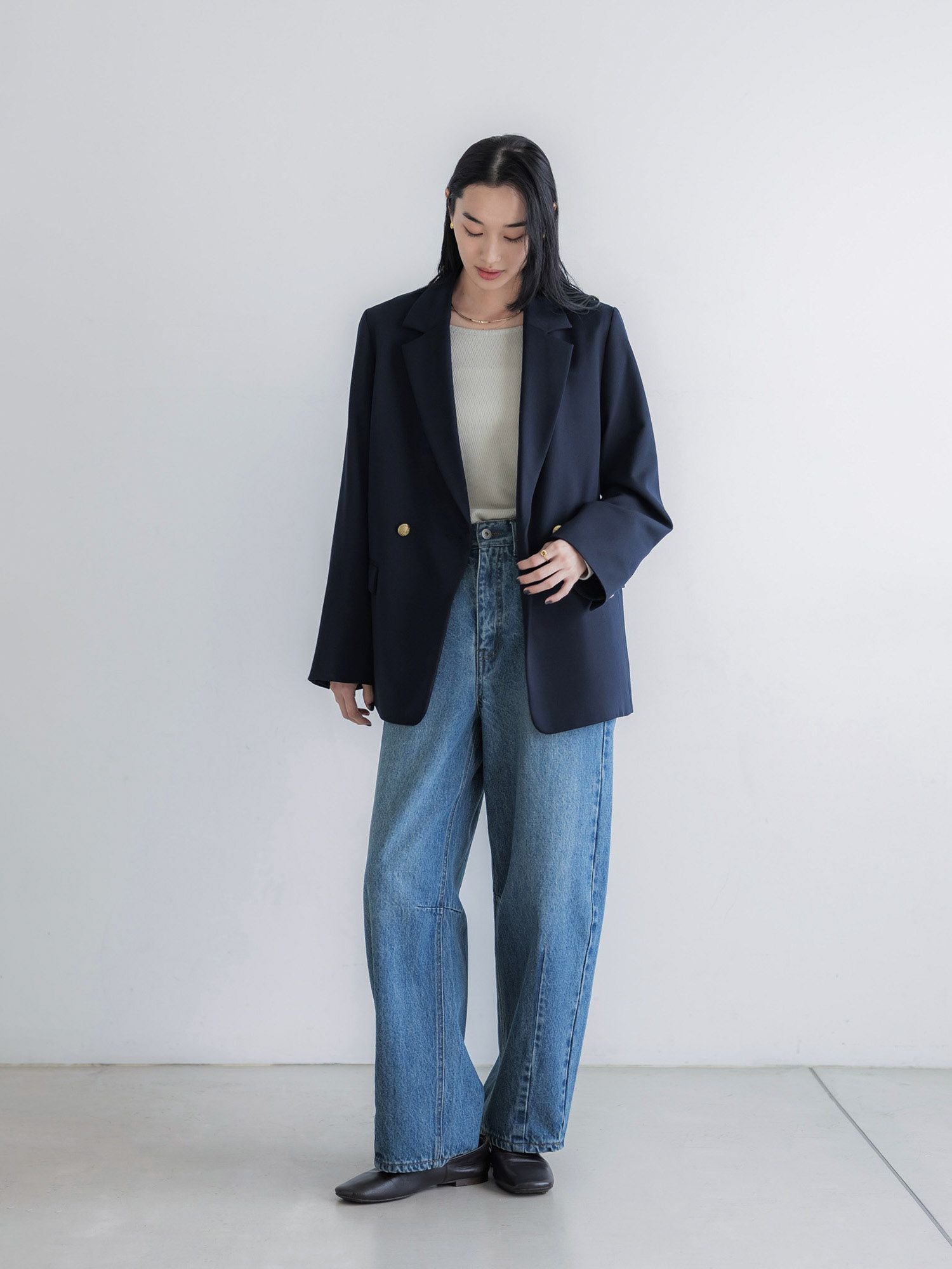 crewre online store / ソフトカーヴィーデニムパンツ