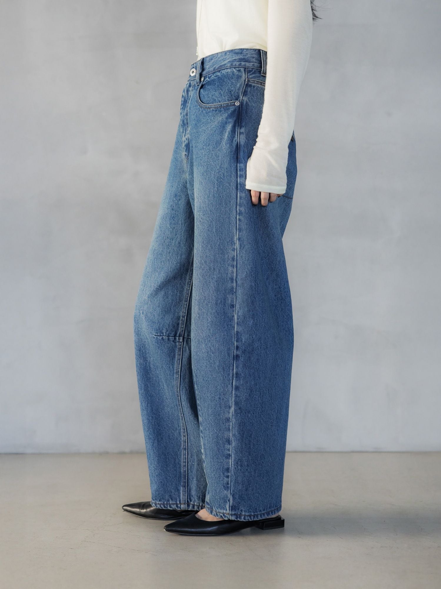 crewre online store / ソフトカーヴィーデニムパンツ