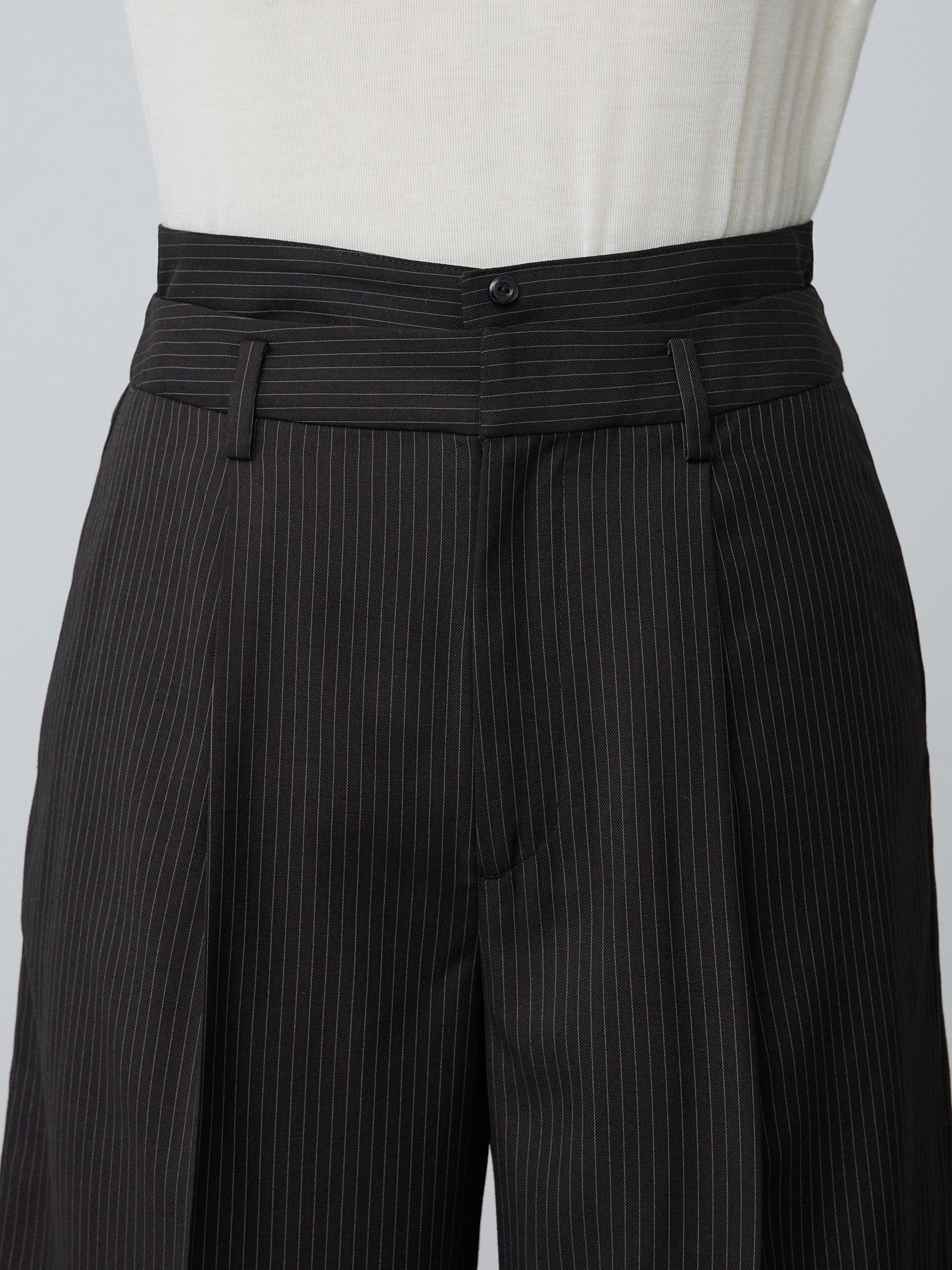 2wayレイヤードストレートパンツ