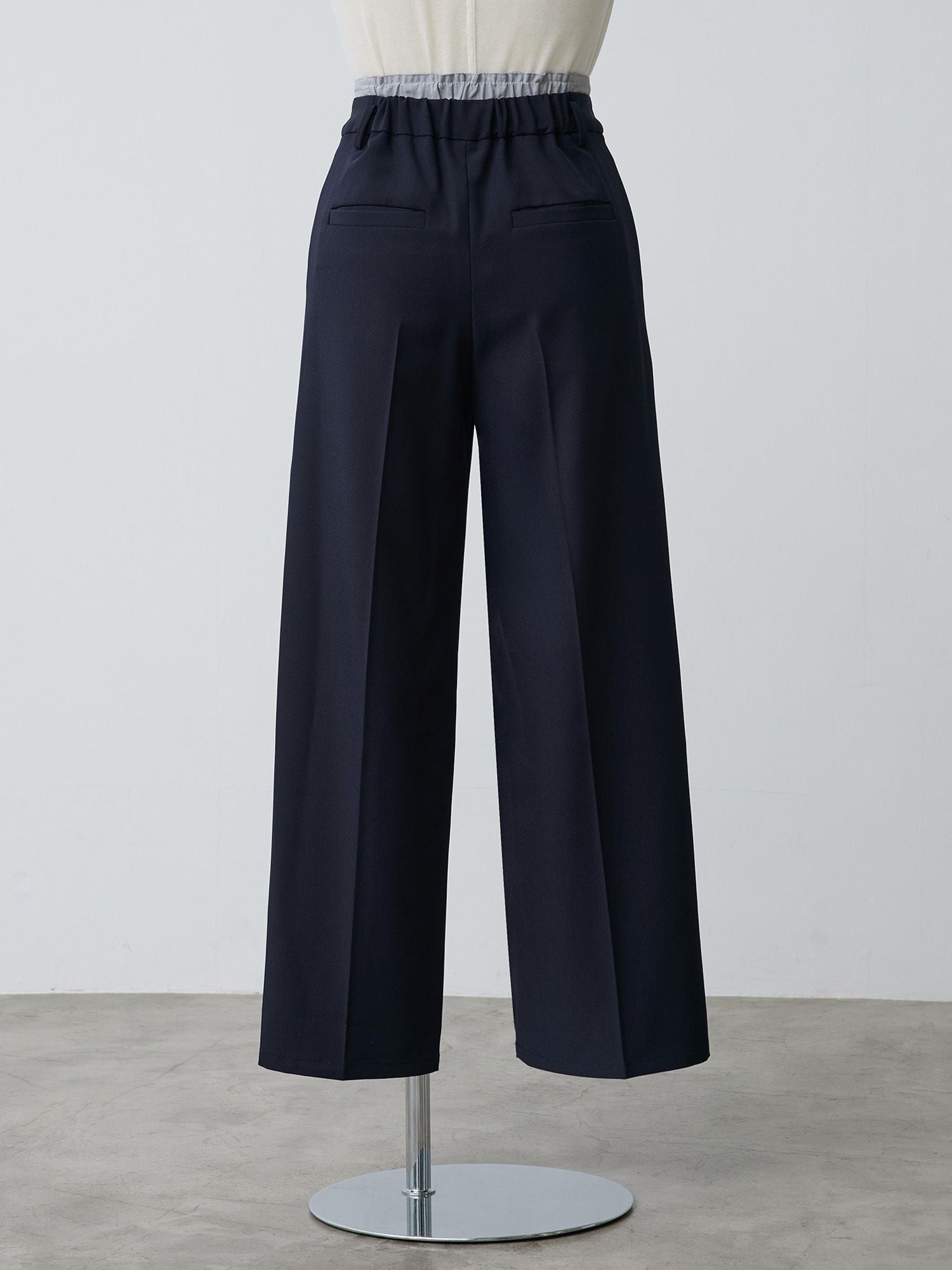 2wayレイヤードストレートパンツ