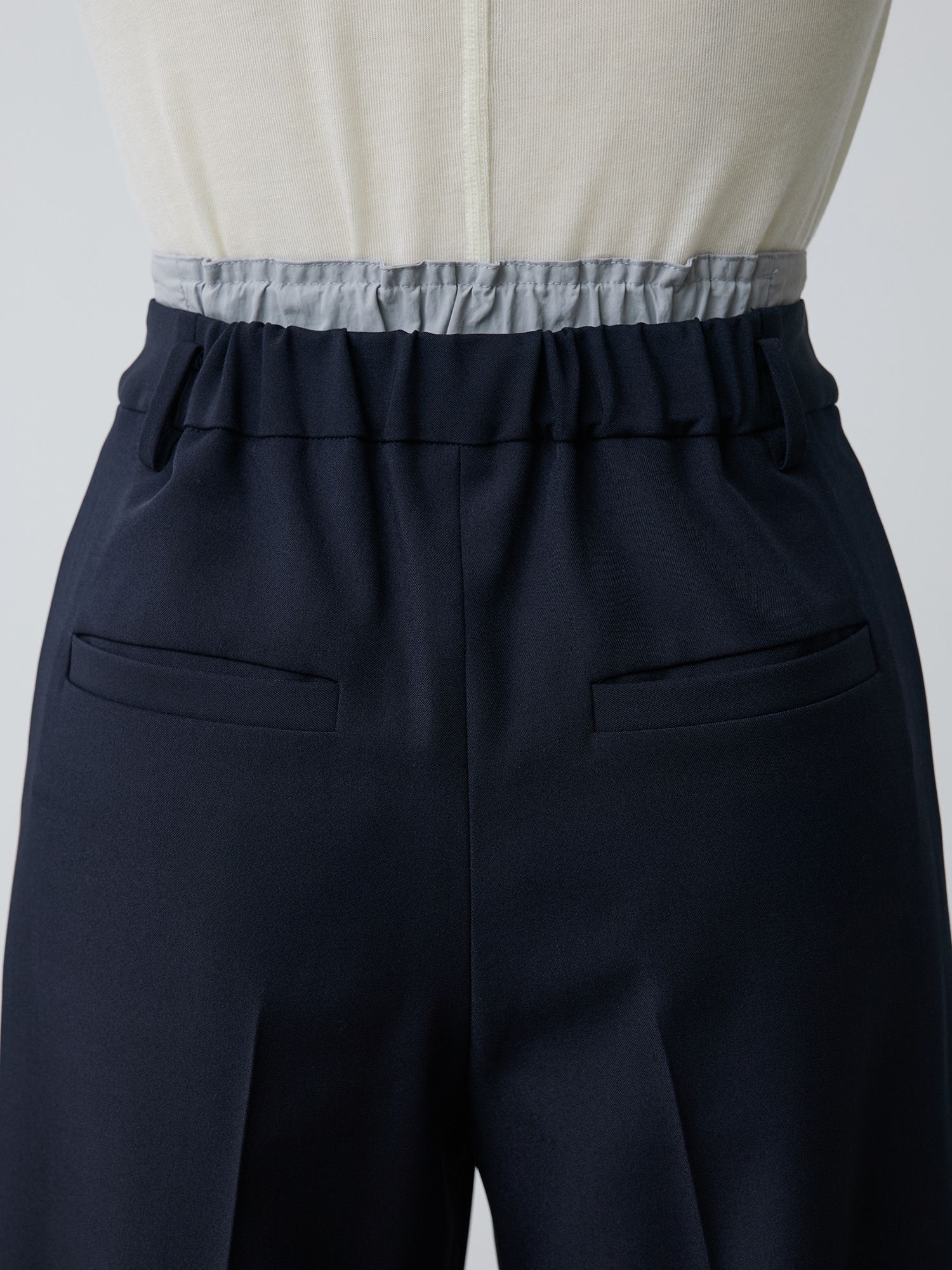 2wayレイヤードストレートパンツ