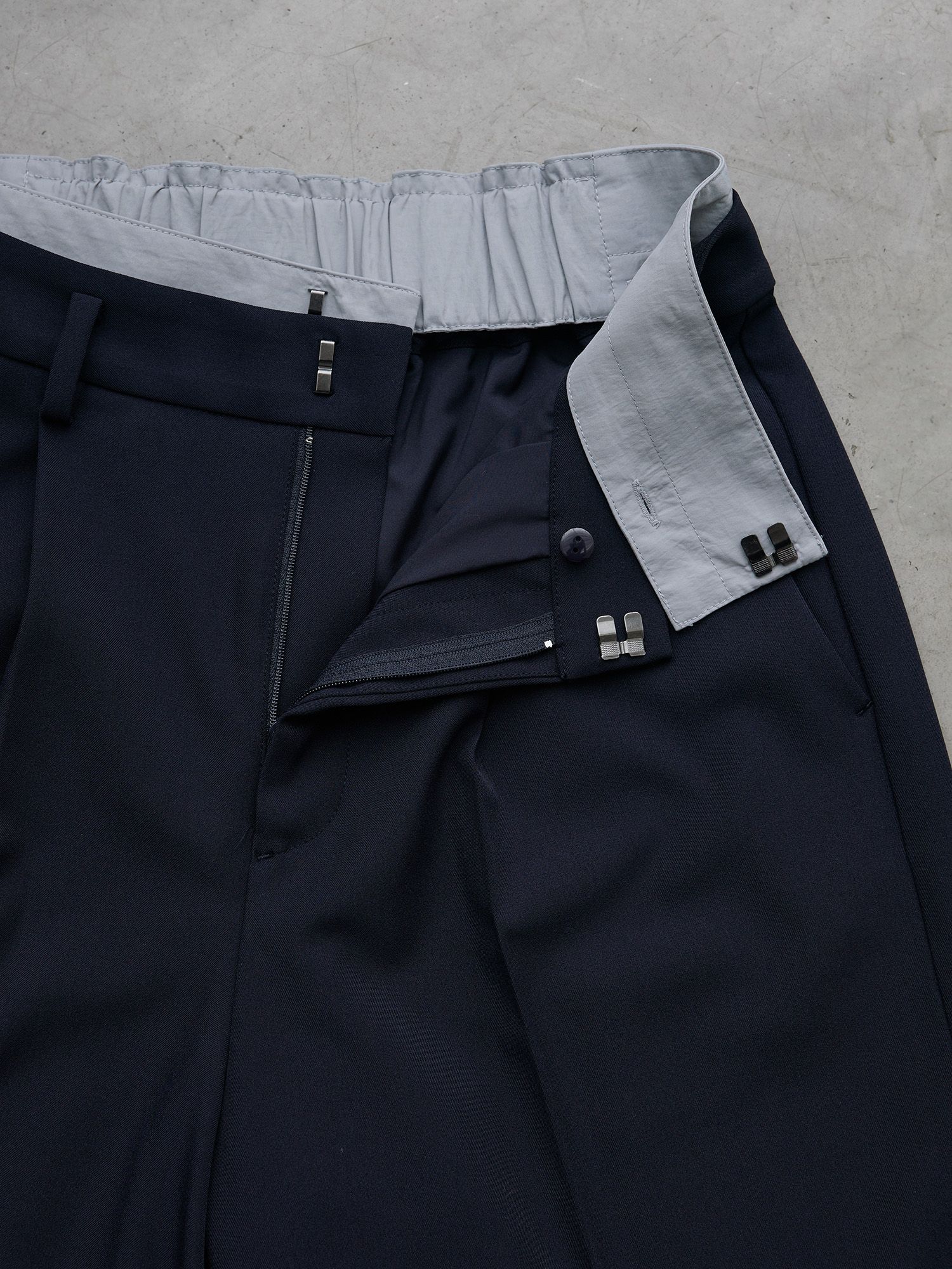 2wayレイヤードストレートパンツ