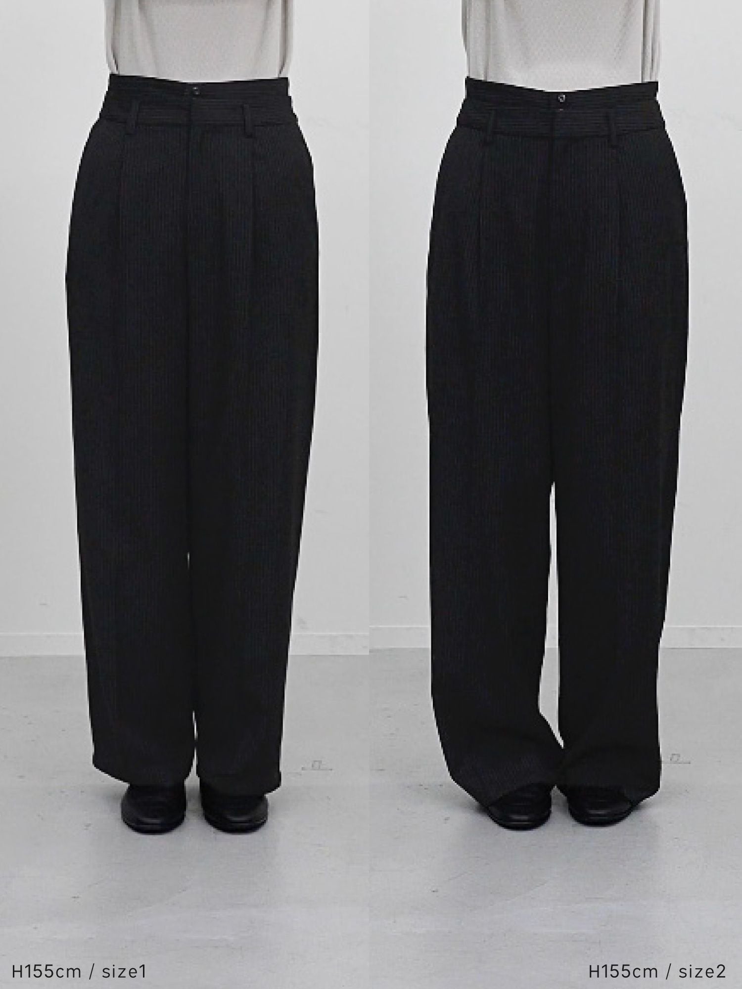 2wayレイヤードストレートパンツ