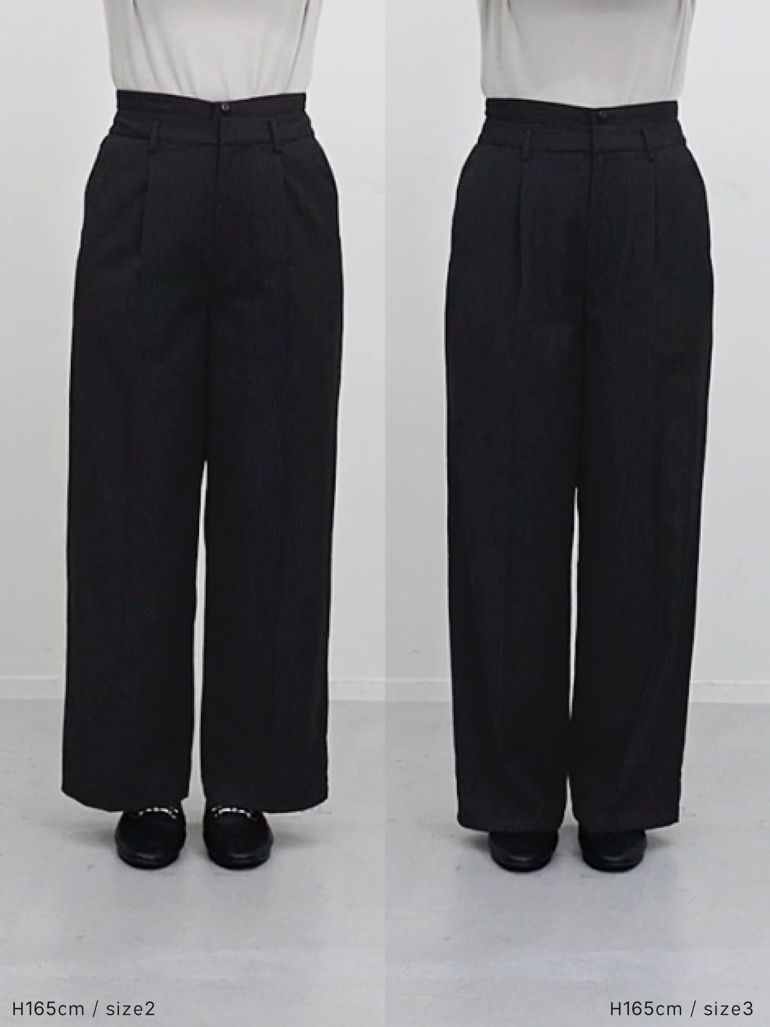 2wayレイヤードストレートパンツ