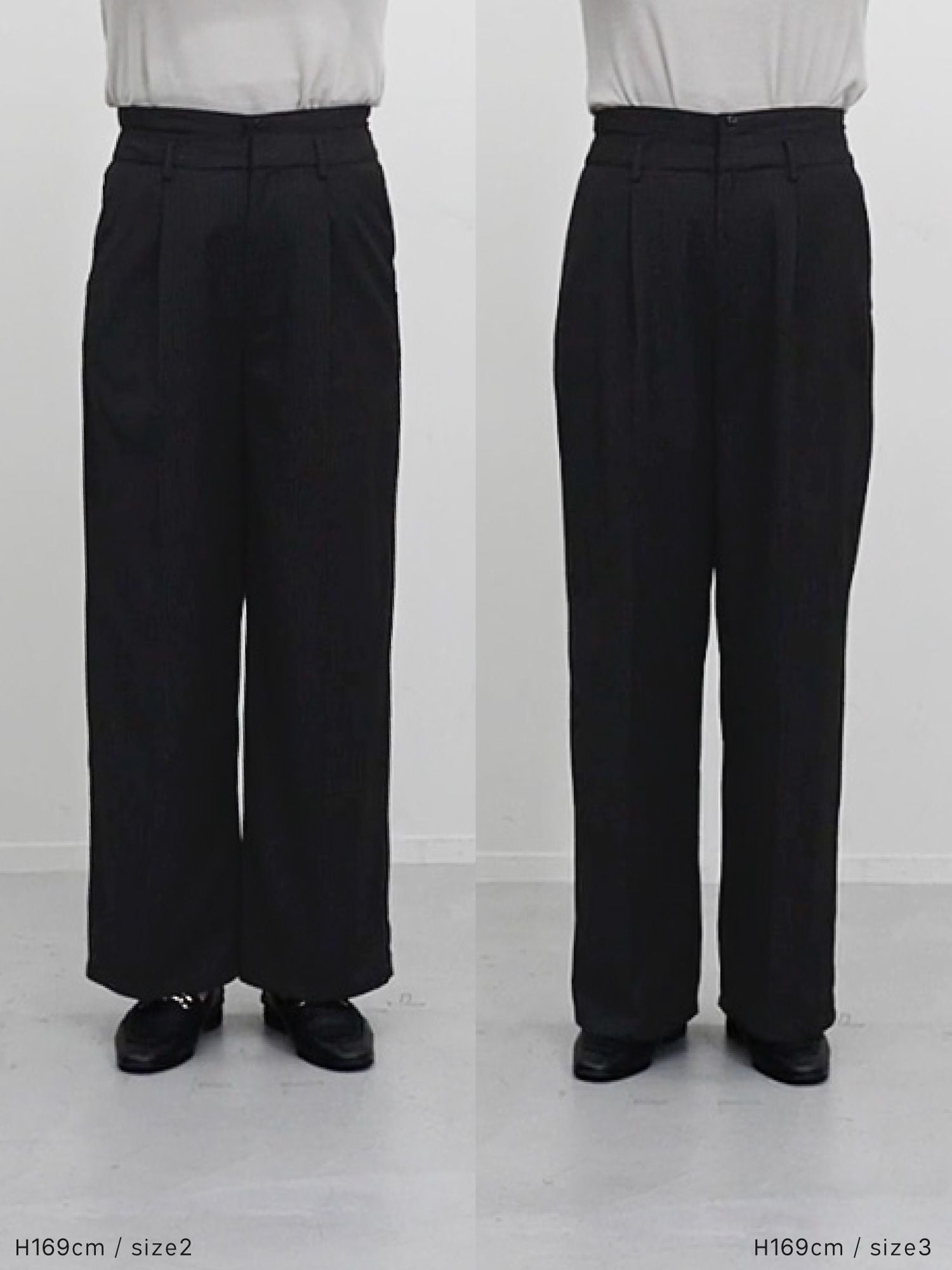 2wayレイヤードストレートパンツ