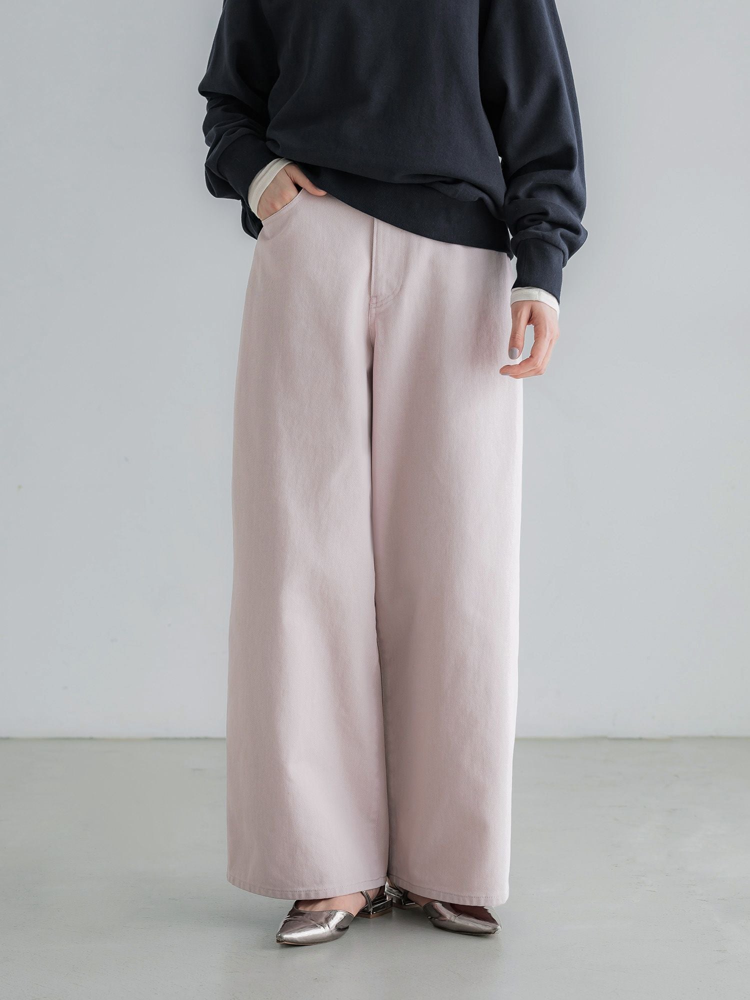 crewre online store / ヴィンテージライクワイドパンツ