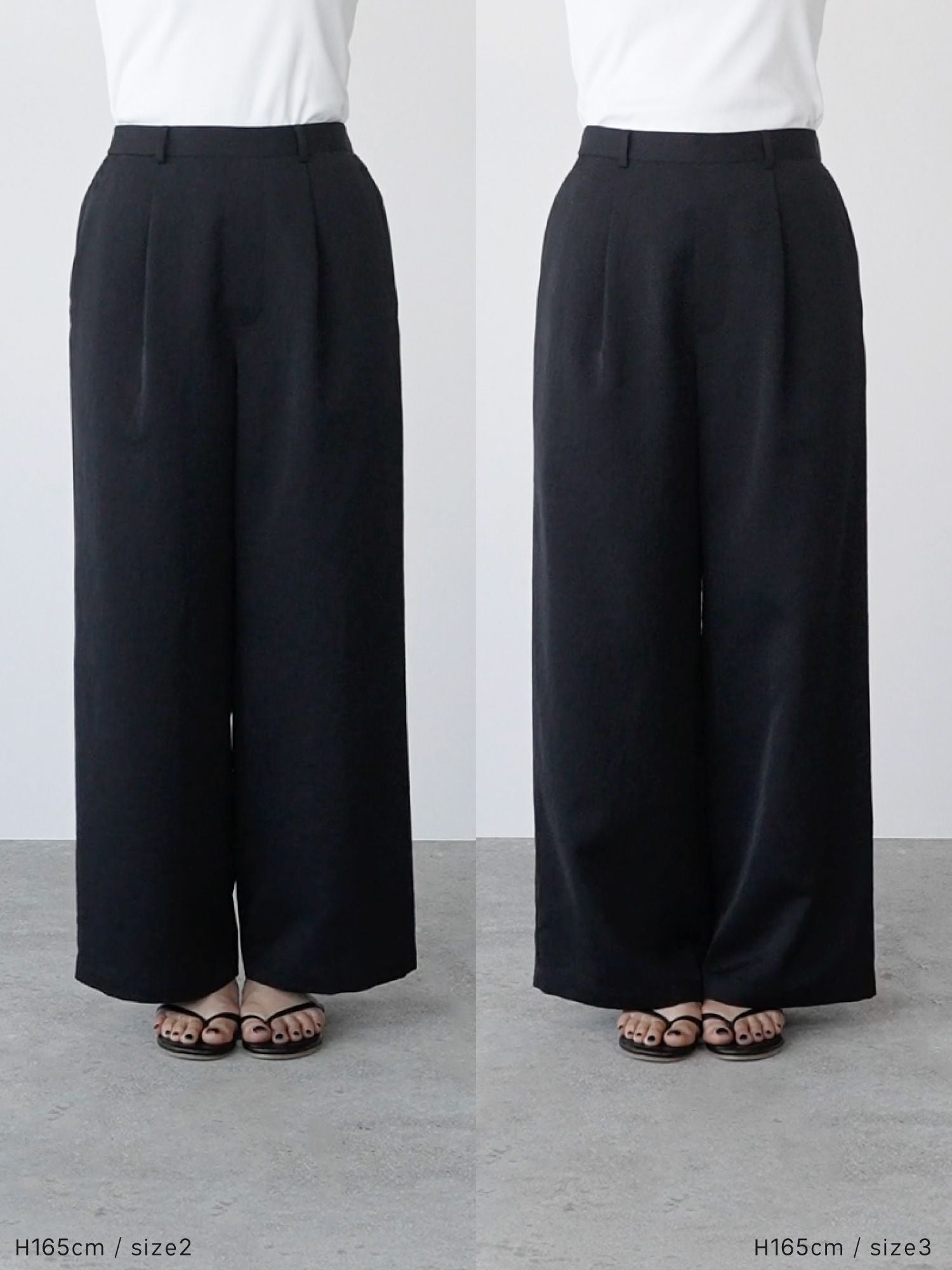 ウォッシャブルサテンスラックス