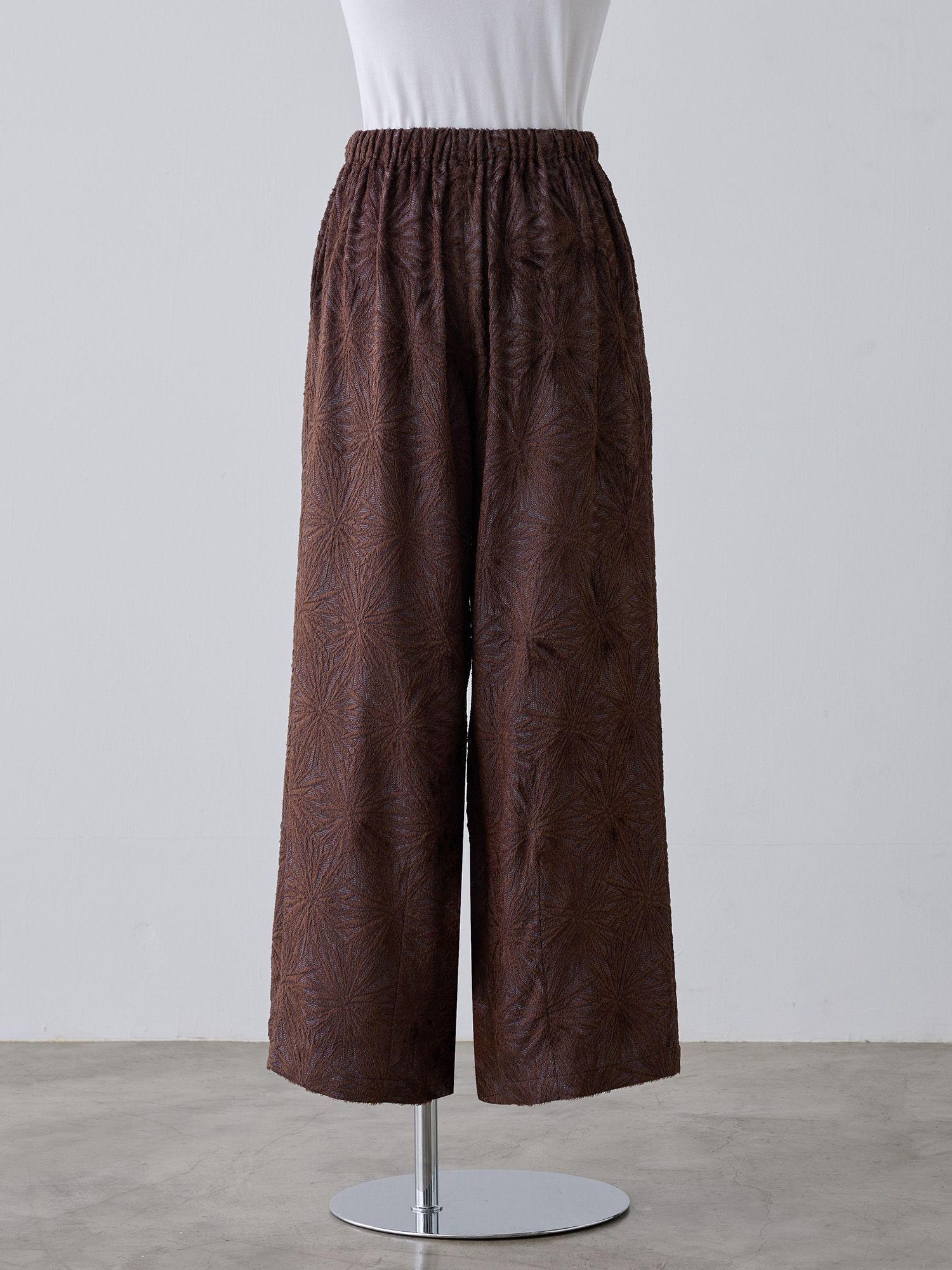 トリアセテートジャカードパンツ