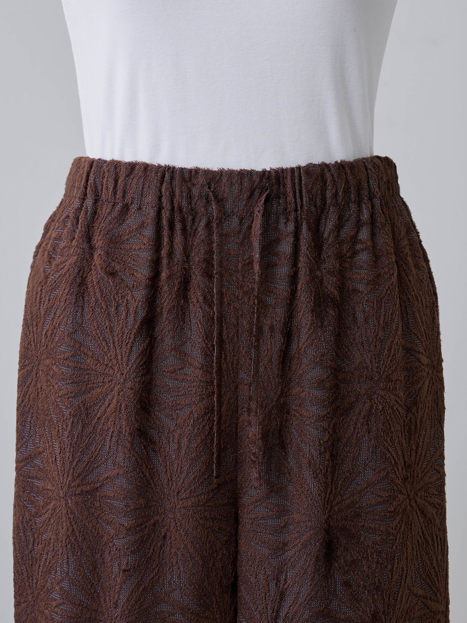 トリアセテートジャカードパンツ