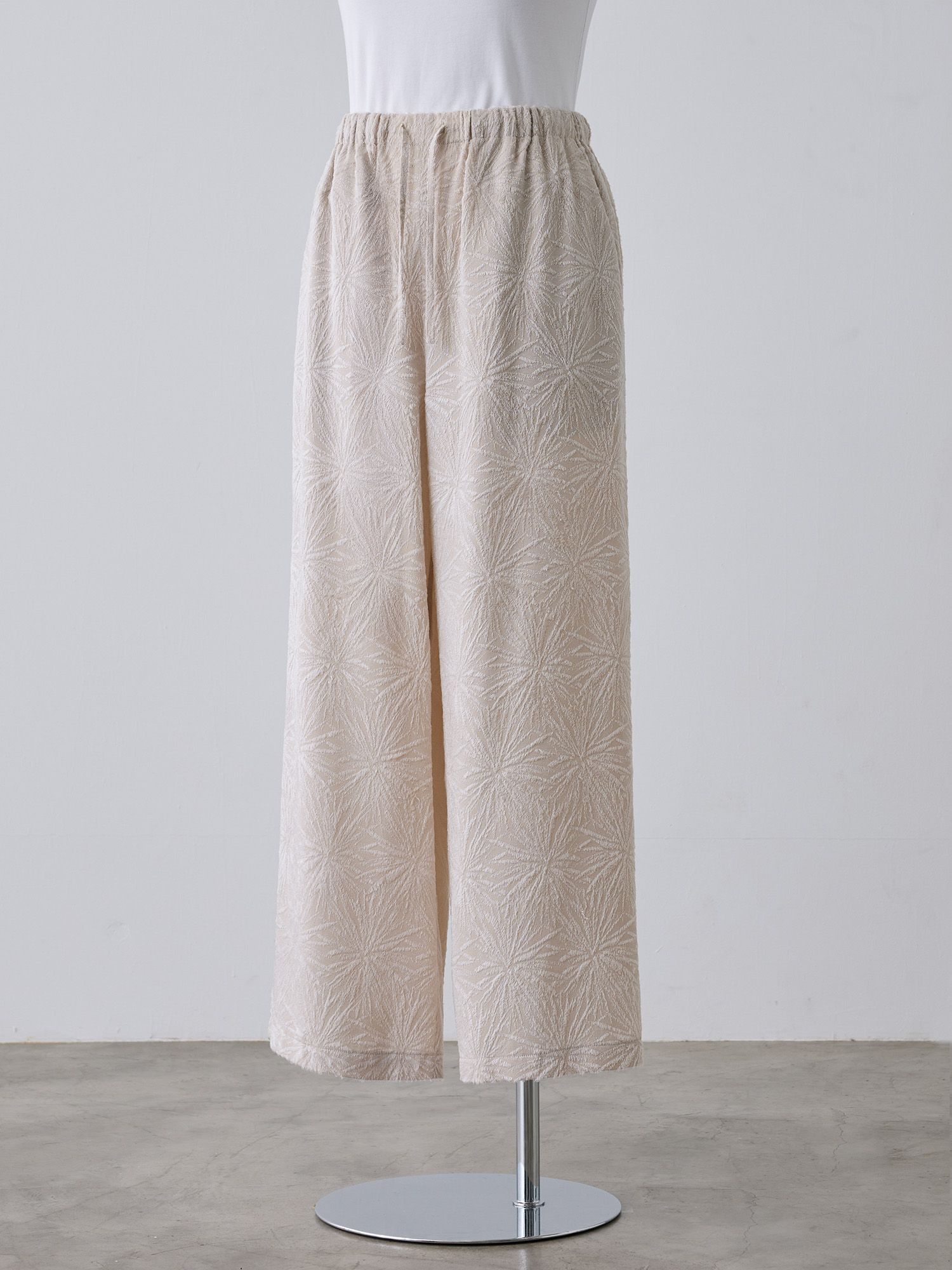 トリアセテートジャカードパンツ