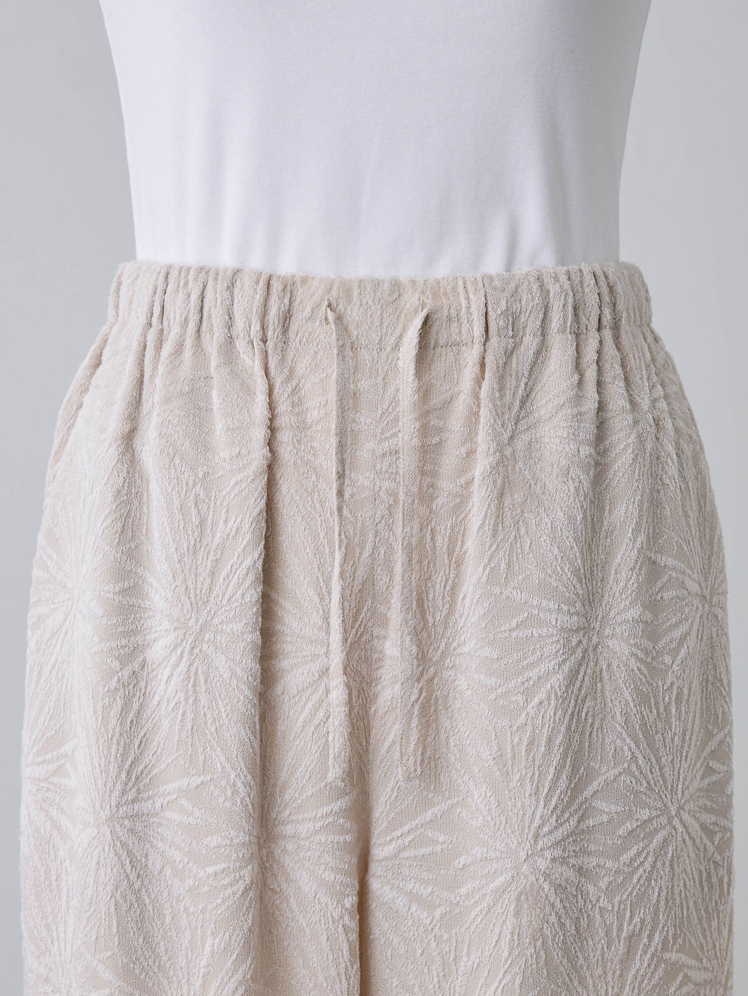 トリアセテートジャカードパンツ