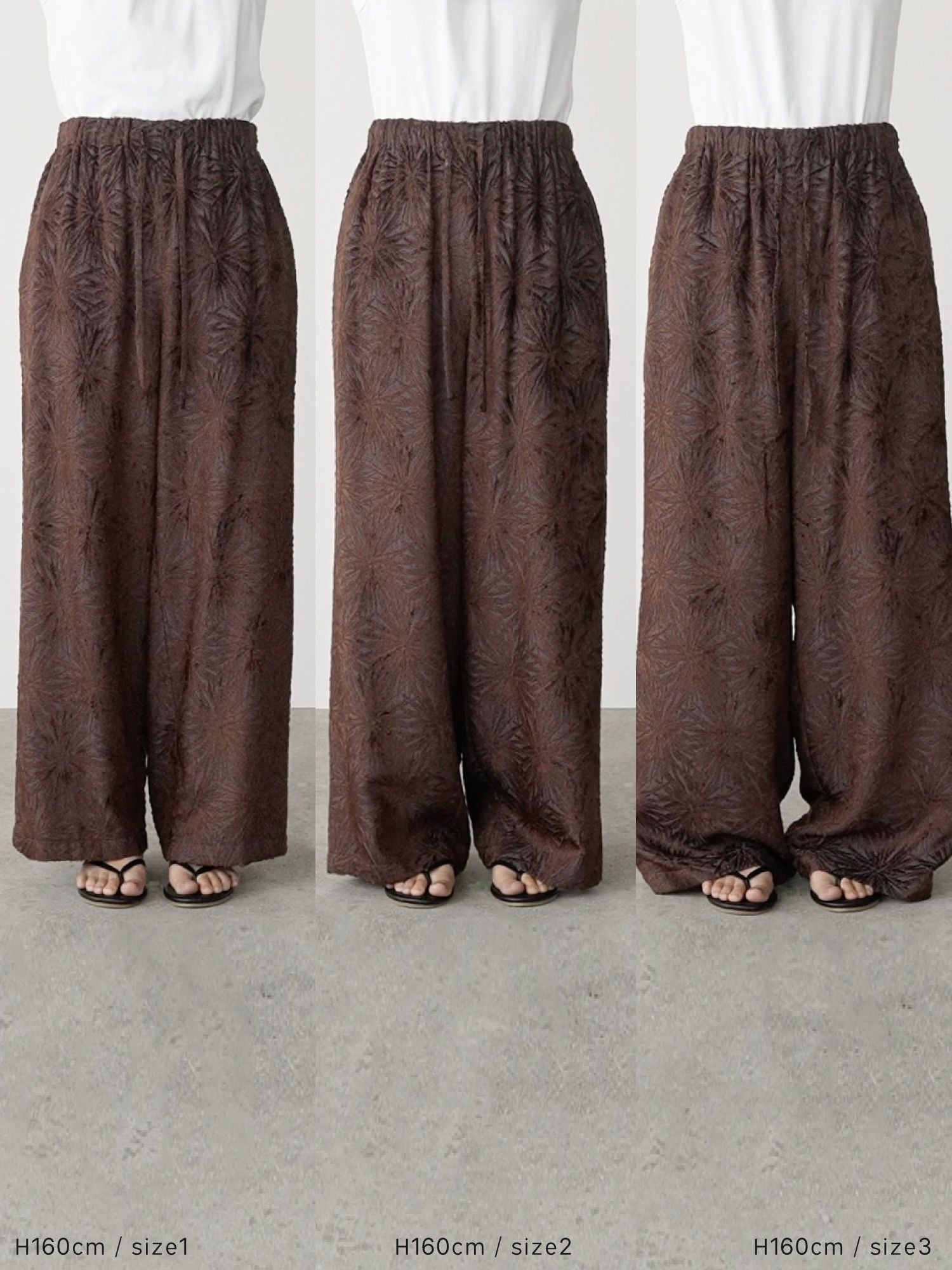 トリアセテートジャカードパンツ