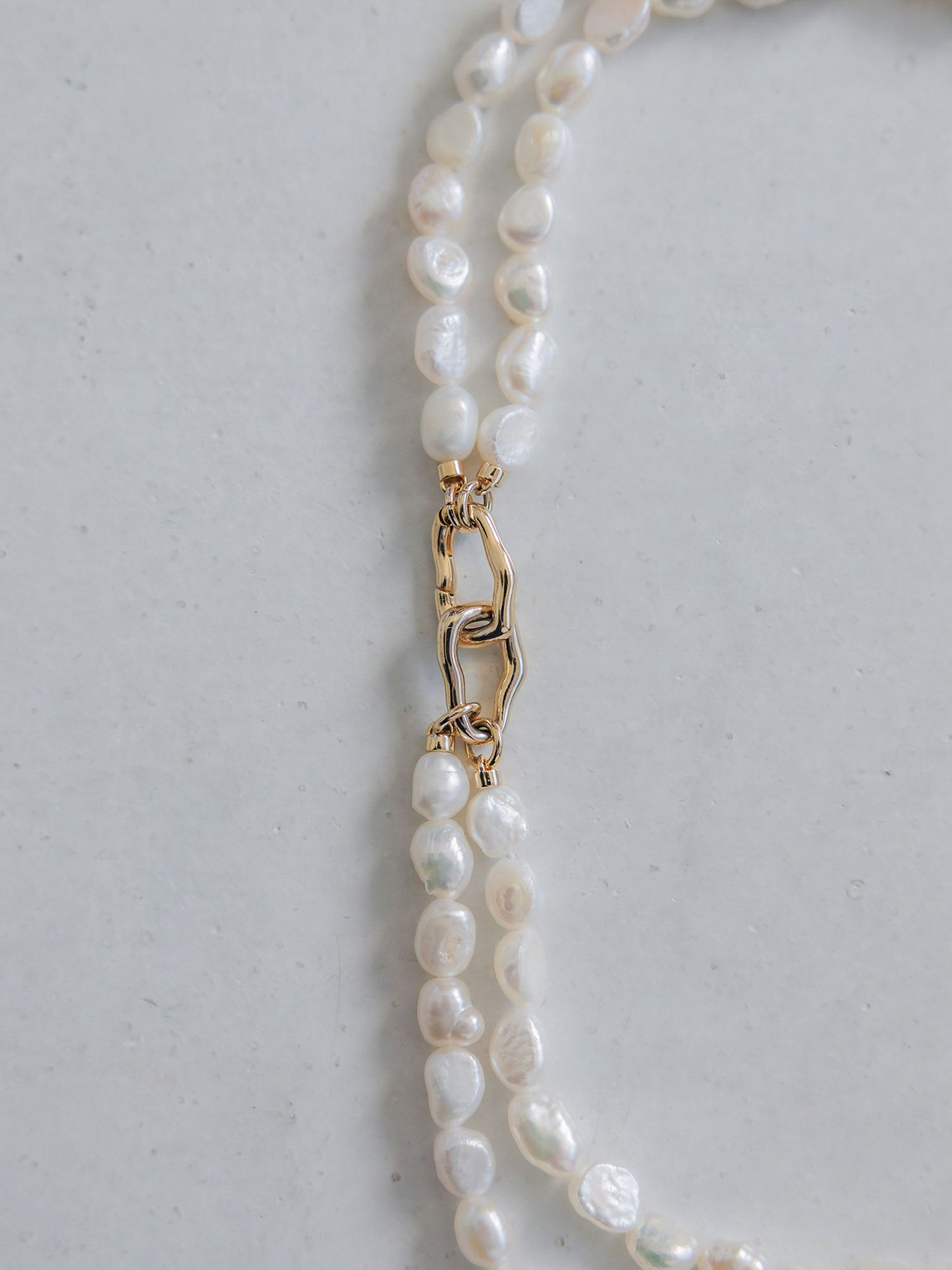 crewre クルーレ 2wayウォーターパール ネックレス ゴールド crewre online store / 2wayウォーターパールネックレス