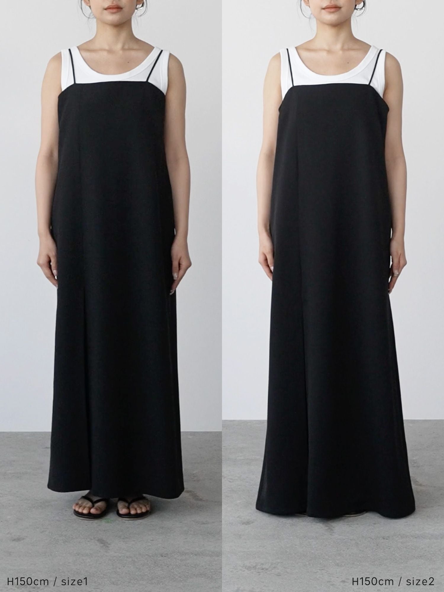 ボックスタックキャミワンピース