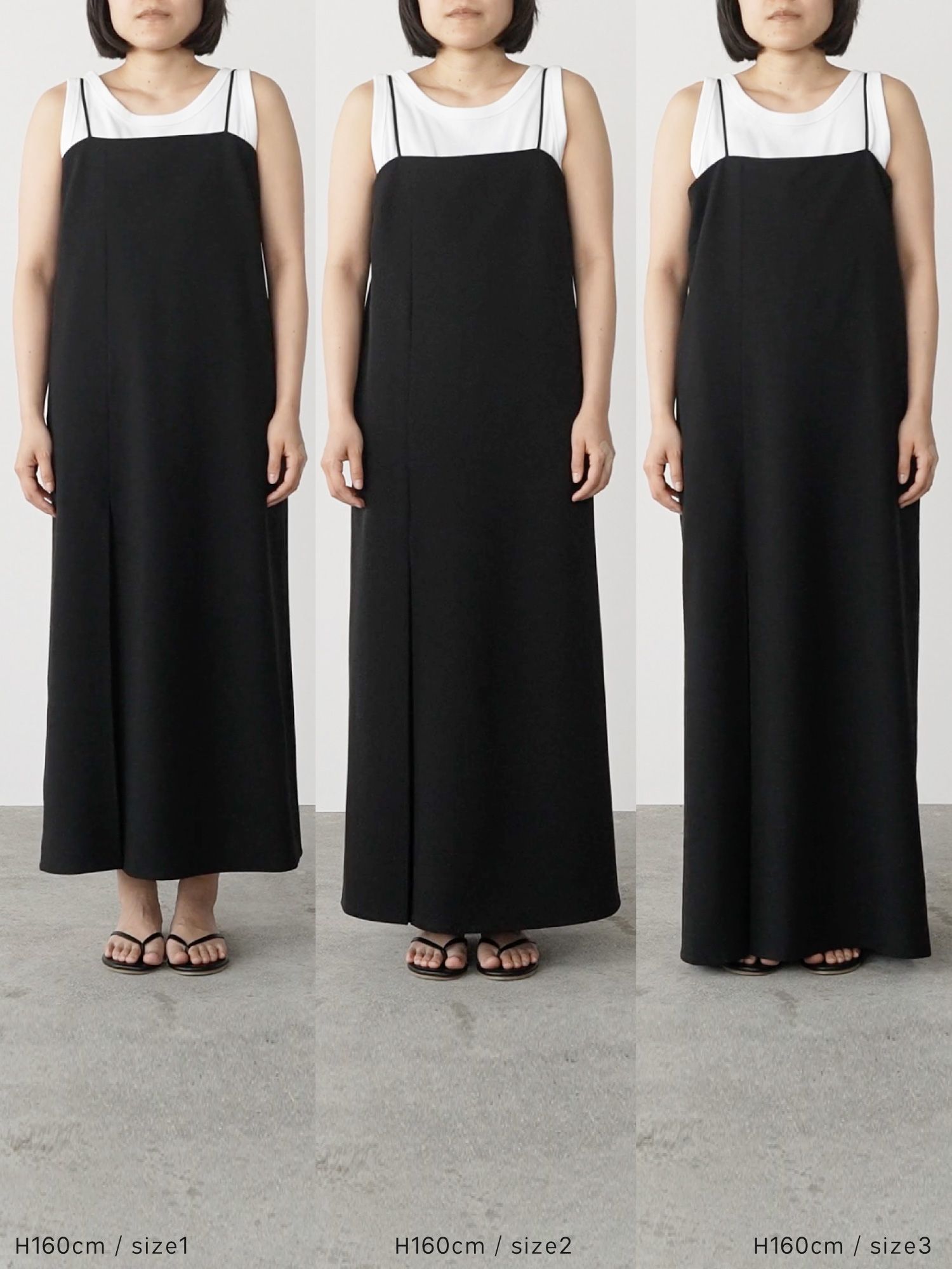 ボックスタックキャミワンピース