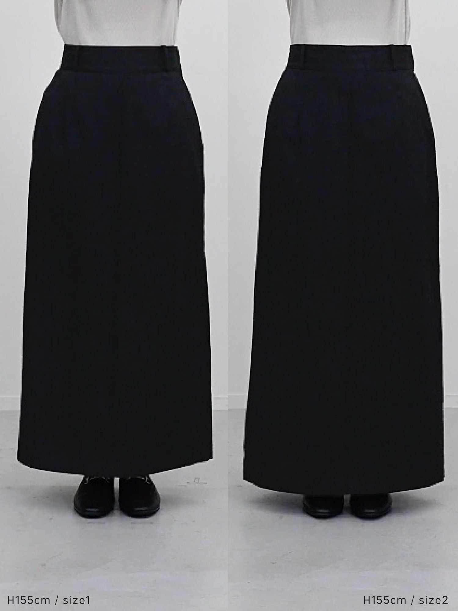 バックタックナロースカート