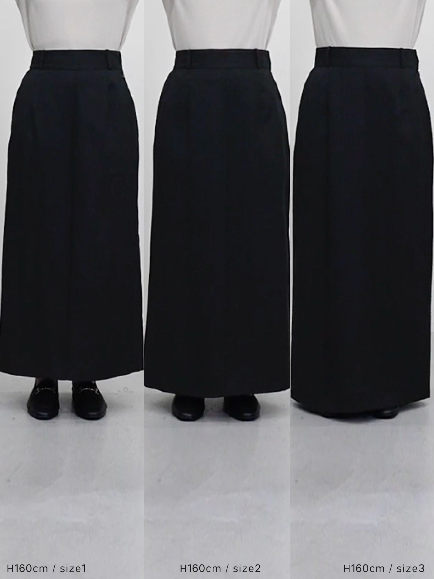 バックタックナロースカート