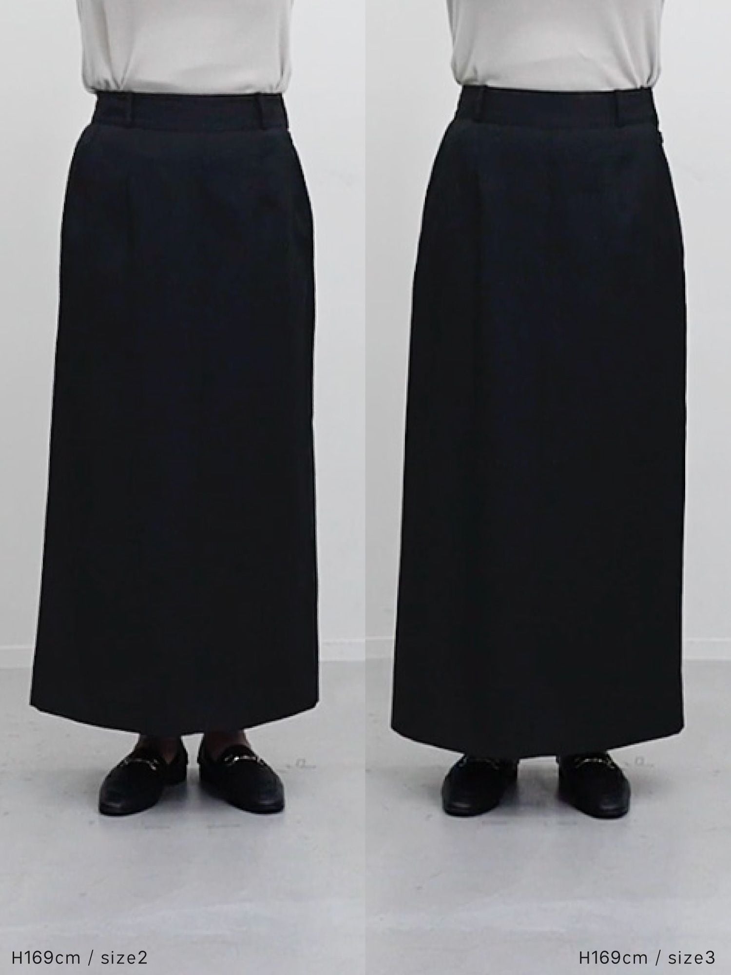 crewre クルーレ バックタックナロースカート black crewre online store / バックタックナロースカート